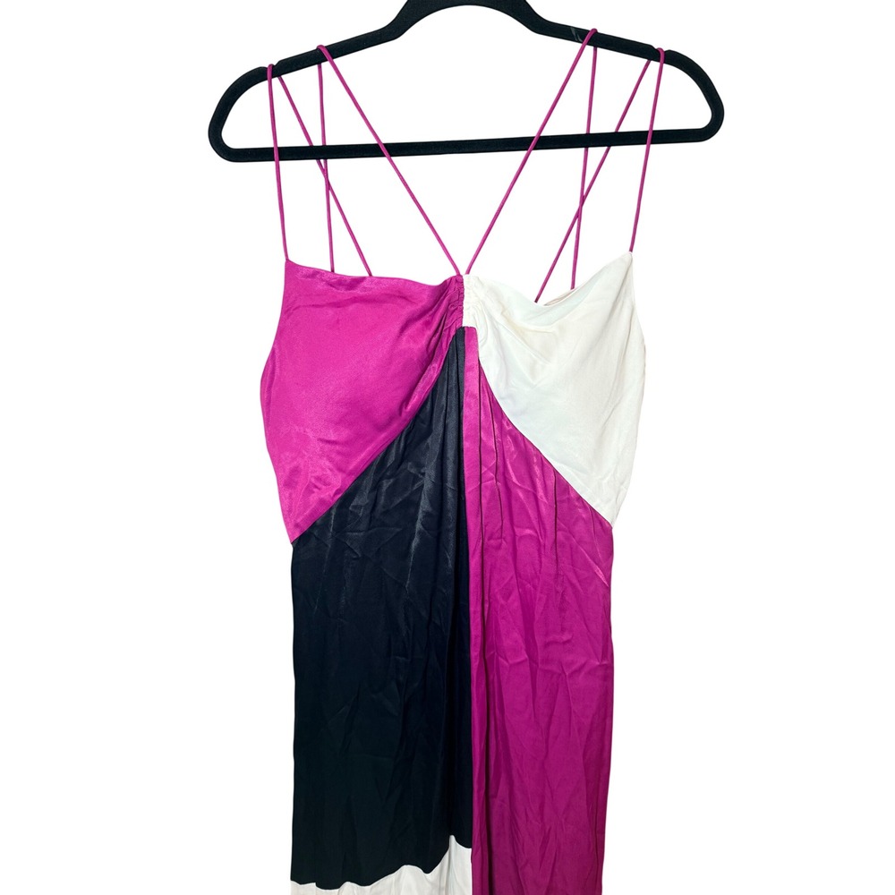 Nordstrom x Harlem's Fashion Row Harbison Satin Maxi Slip Dress Size XL - Picture 3 of 10